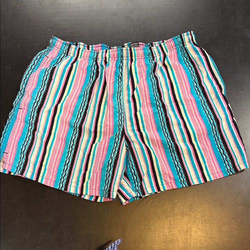 Vintage 1990s Vessels Swim Trunks- Large